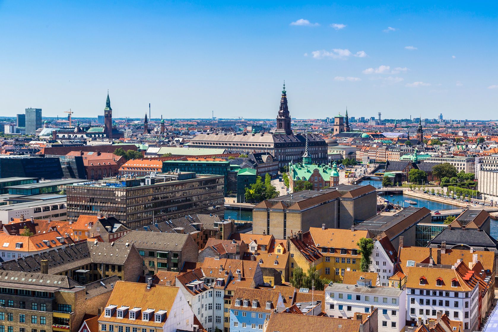 Letecký pohled na dánskou Kodaň | bloodua/123RF.com